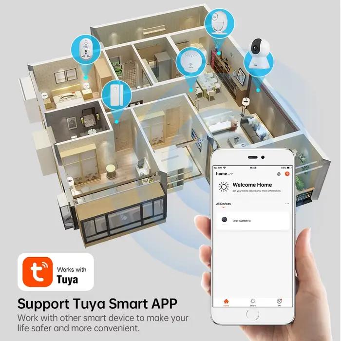 Caméra IP WiFi KERUI Onvif 4K 5MP 8MP pour intérieur