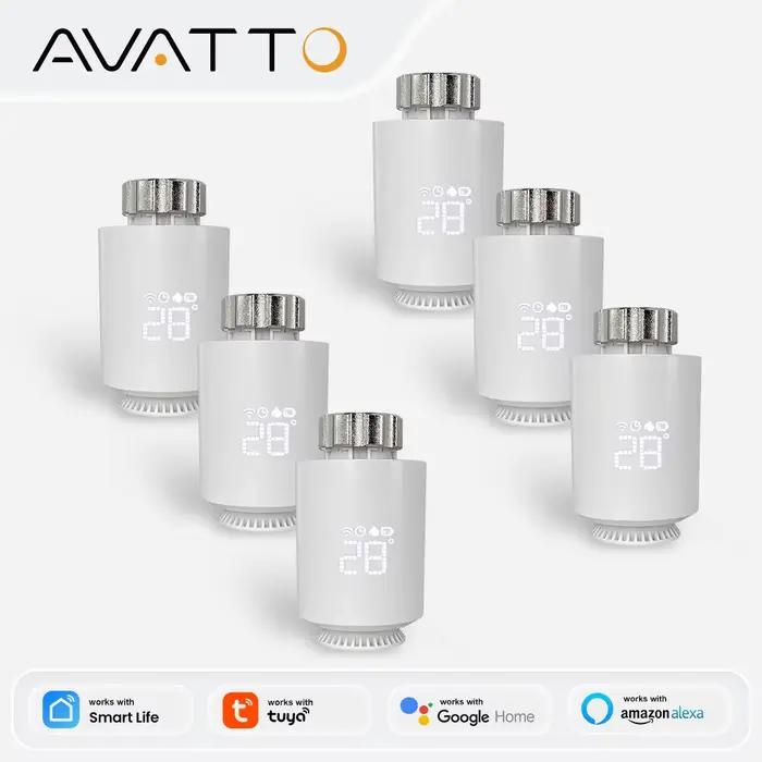 Contrôleur de température intelligent AVATTO ZigBee Thermostat pour maison compatible avec Alexa et Google Home pour contrôler la température de chaque pièce occasions spéciales à offrir