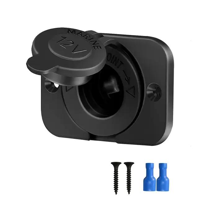 Prise allume-cigare étanche Tlopez pour voiture marine moto ATV RV recharge de téléphone GPS photo caméra compatible avec 12-24V 120W