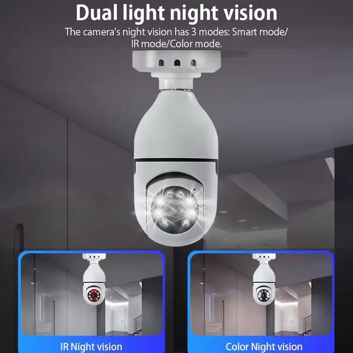 Caméra ampoule 360° ° Caméra IP pivotante 1080p