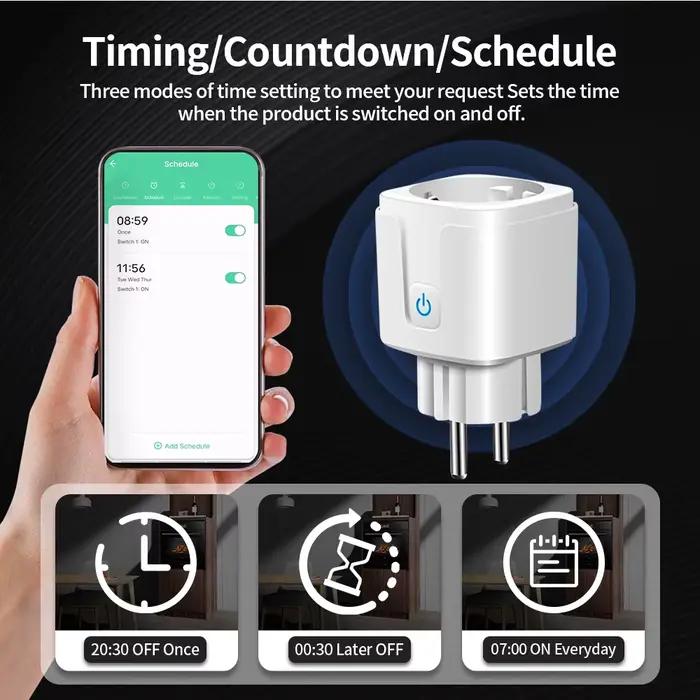 TNCE TUYA prise intelligente WiFi ou Zigbee3.0