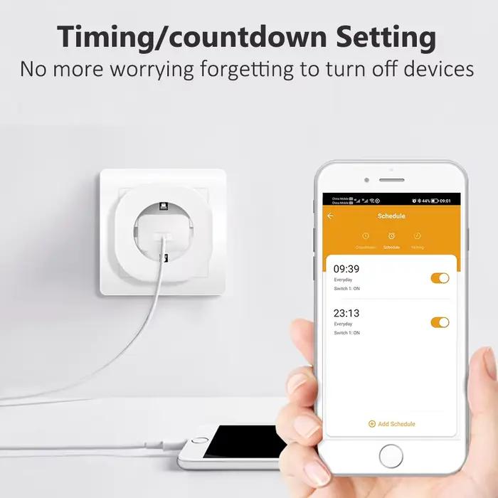 Prise Electrique Intelligente BORUIDAPLS Compatible Alexa Google Home Pour Maison Connectee Occasions Speciales