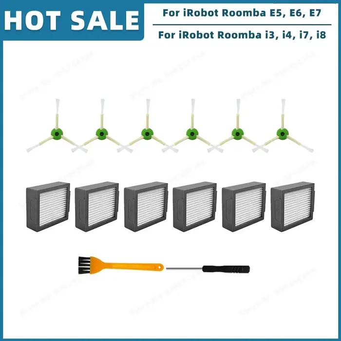 Pieces de rechange pour iRobot Roomba broches en abs plastique gris clair orange jaune kaki prune vert pieces de rechange aspirateur intelligent occassions speciales