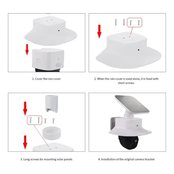 Housse de protection blanche pour caméra de sécurité