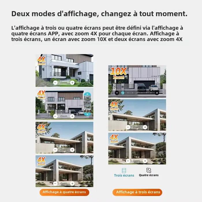 LS VISION 20MP 3 * écrans Surveillance à domicile caméra Wifi 10X Zoom