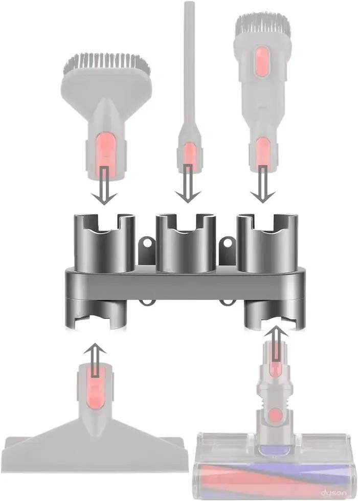 Support d'accessoires Compatible avec Dyson V7 V8 V10 V11 V15 Gen5, support de fixation pour aspirat