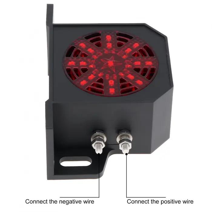 Alarme inversée très forte avec lumière Led clignotante, 8 sons, 9V-36V, 150db