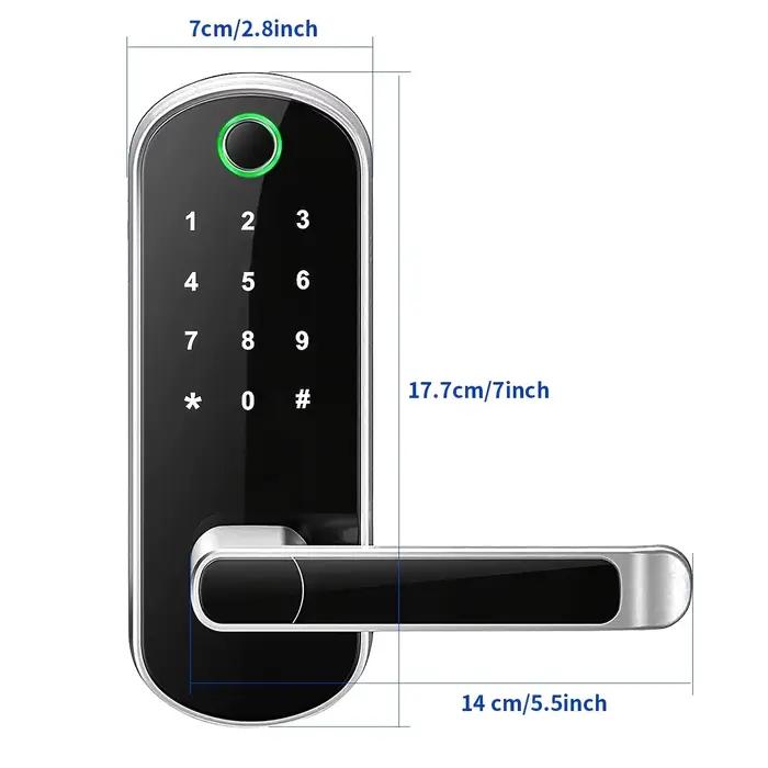 Serrure de porte intelligente à empreintes digitales
