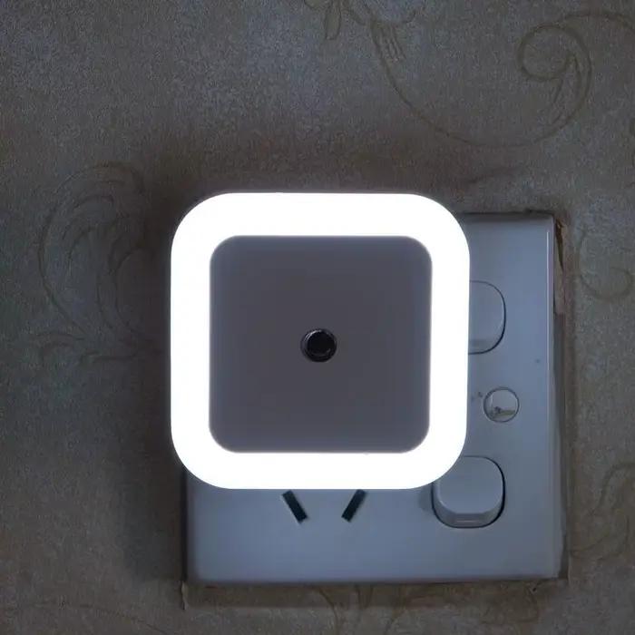 Capteur sans fil LED veilleuse prise ue US Mini veilleuses carrées pour bébé enfants salon chambre c