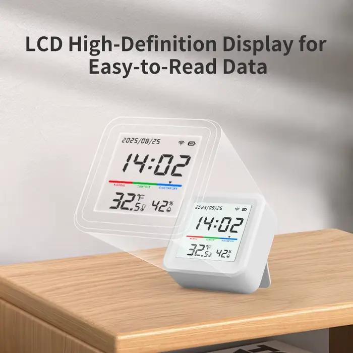 Capteur de température et d'humidité WiFi 2.4G application Tuya pour maison intelligente surveillance à distance automatisation domestique pour confort et santé optimale