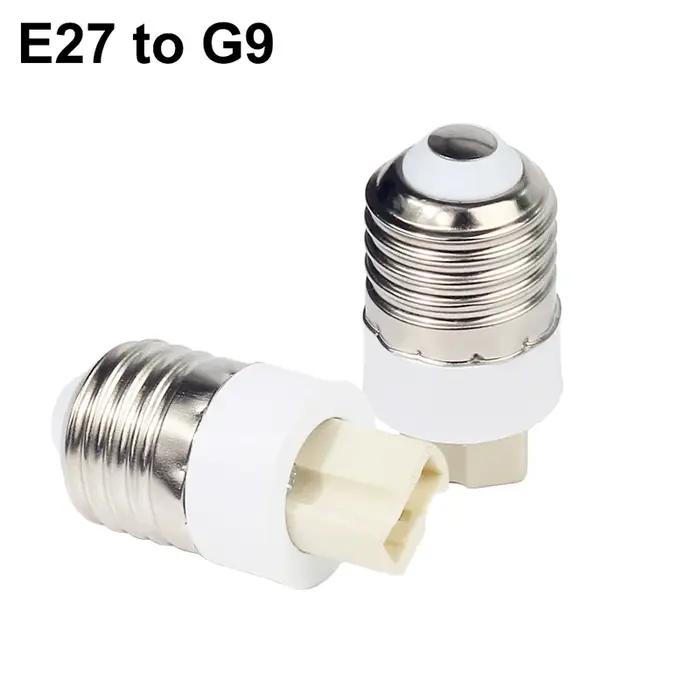 Convertisseur d'ampoule E27 mâle vers E12 E14 E40 B22 MR16 G4 G9 GU10 femelle bases de lampes pour éclairage intérieur adaptateurs d'extension d'ampoule pour décoration et personnalisation de lumières