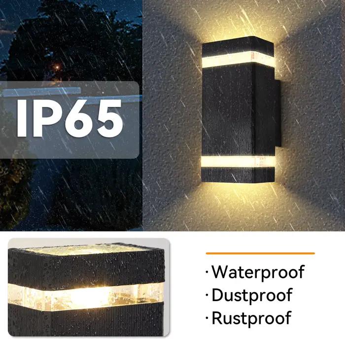 Mur LED lampe E27 ampoule douille étanche lumière décorative intérieure extérieure mur LED lumières haut vers le bas éclairage chambre porte Patio