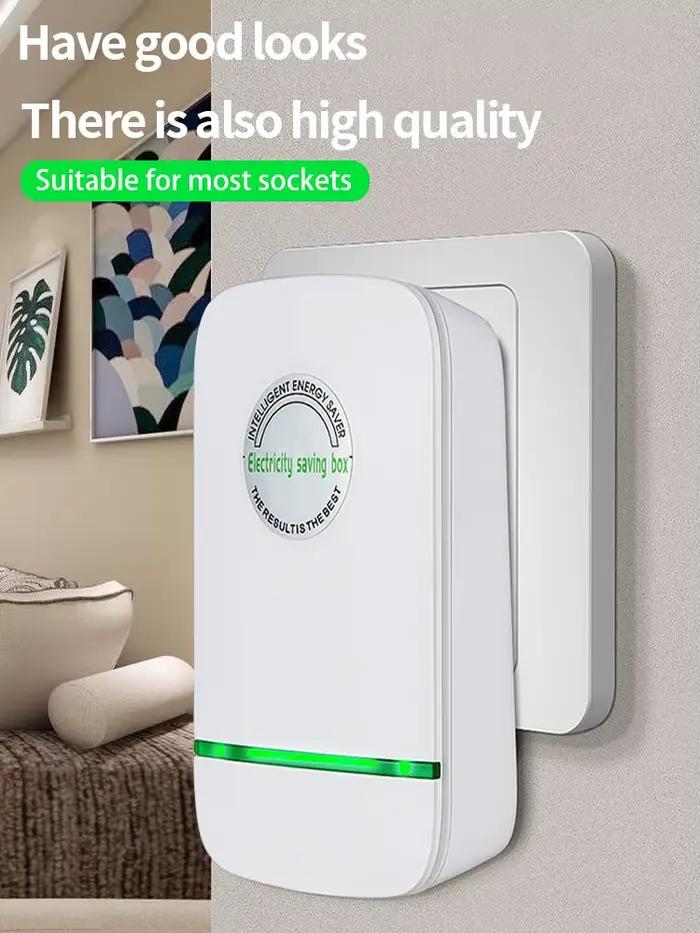 Adaptateur électrique économiseur d'énergie vert de prise compatible avec les Etats-Unis et l'Europe