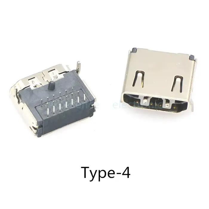 Connecteur d'interface HDMI HD SMD 19 broches 19P