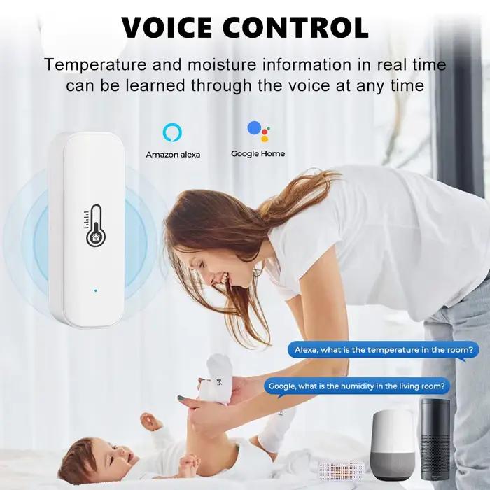 Tuya WIFI capteur de température et d'humidité hygromètre thermomètre intelligent intérieur Support Alexa Google Assistant
