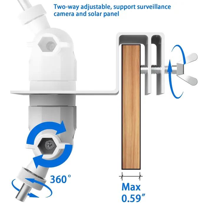 Support robuste et résistant aux intempéries pour appareils photo Eufy compatible avec divers modèles pour surveillance maison et boutique occasions spéciales