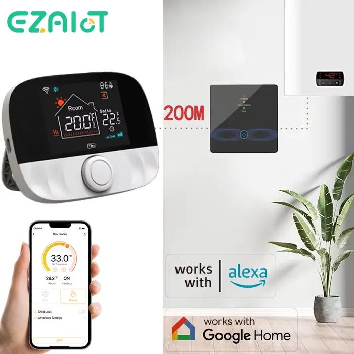Thermostat sans fil WiFi/sans WiFi pour chaudière à gaz