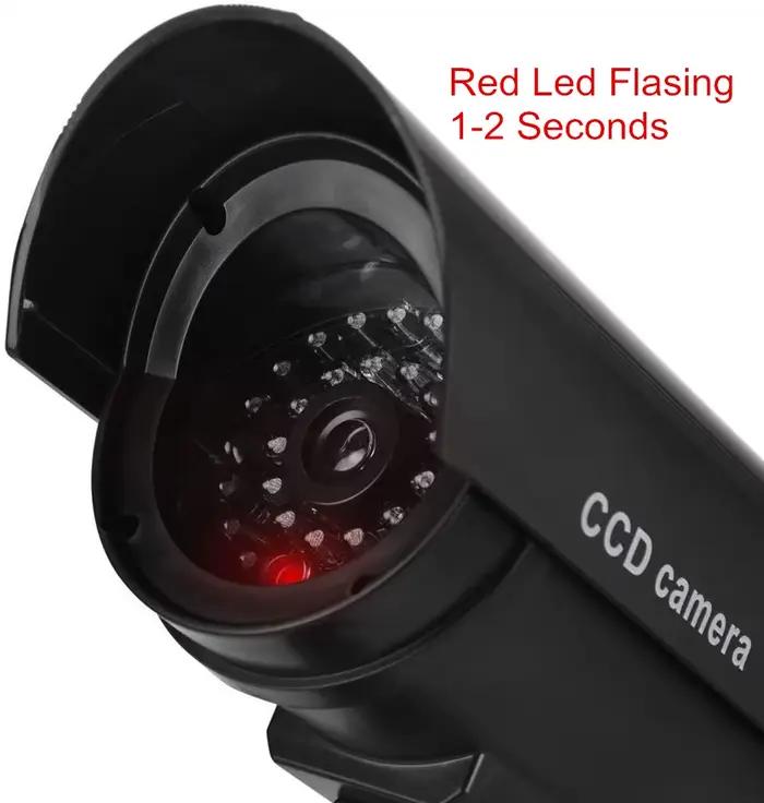 Caméra factice caméras de vidéosurveillance cctv avec antenne wifi infrarouge IR LED clignotant alimenté par batterie