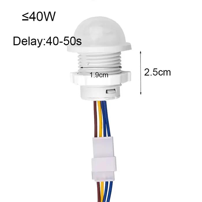 Lampe automatique photocellule contrôleur de lumière photoswitch capteur PIR détecteur interrupteur son 220v amélioration de l'habitat éclairage extérieur moderne et sécurisé