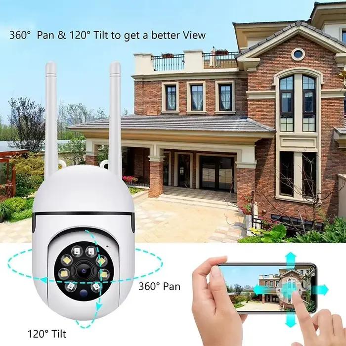 Caméra de surveillance extérieure PTZ IP WiFi HD 1080p/2.4G