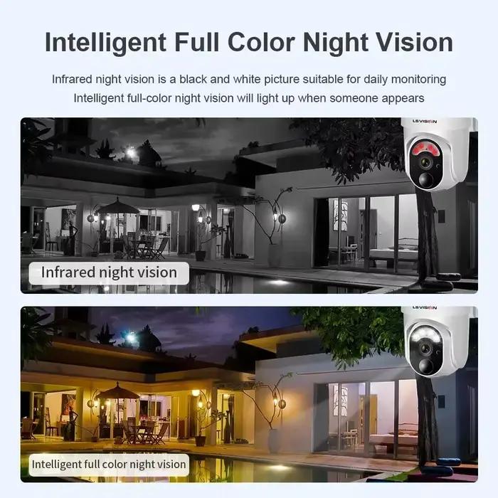 4MP 4G WIFI caméra solaire IP CCTV