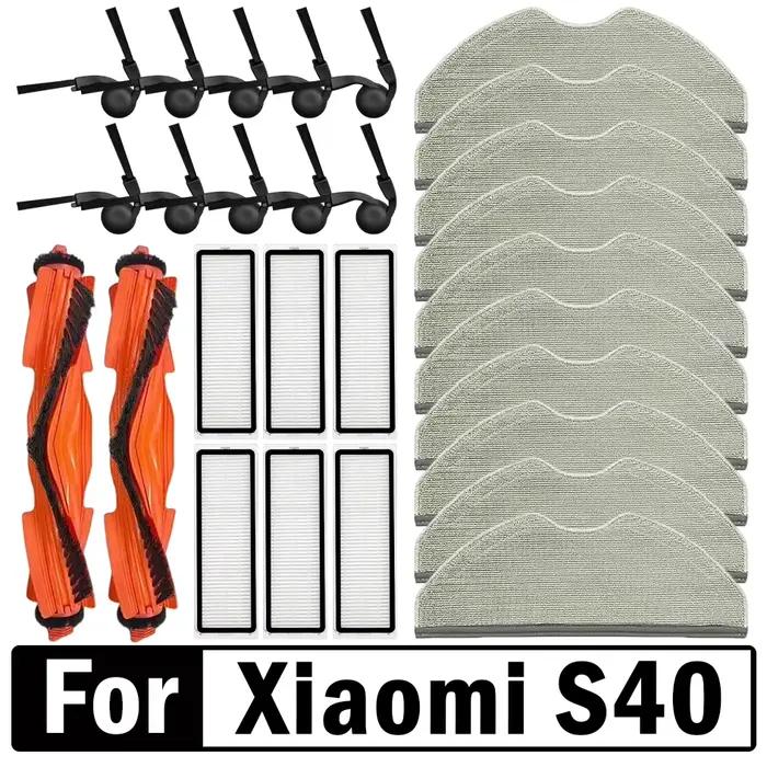 Pièces détachées et consommables pour robot aspirateur Xiaomi S40 / OV81 : brosse principale, brosse