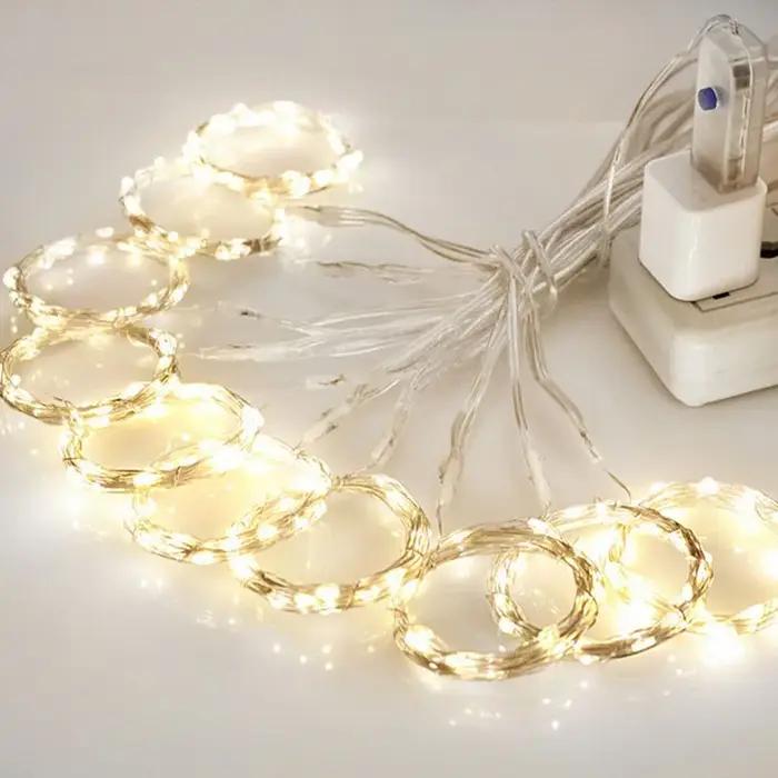 Guirlande lumineuse rideau LED 3M, guirlande lumineuse féerique de noël, lumières de glaçons pour fê