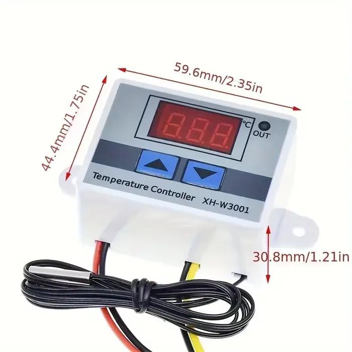 W3001 contrôle numérique température micro-ordinateur Thermostat interrupteur thermomètre nouveau thermorégulateur 12/24/220V