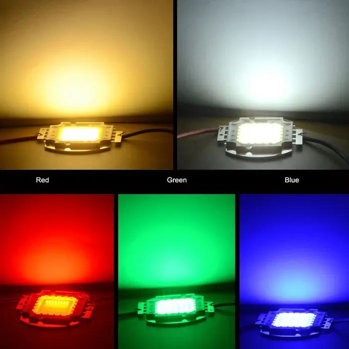 10W 20W 30W 50W 100W haute puissance lumière LED COB puces pour projecteur lampe projecteur LED blan