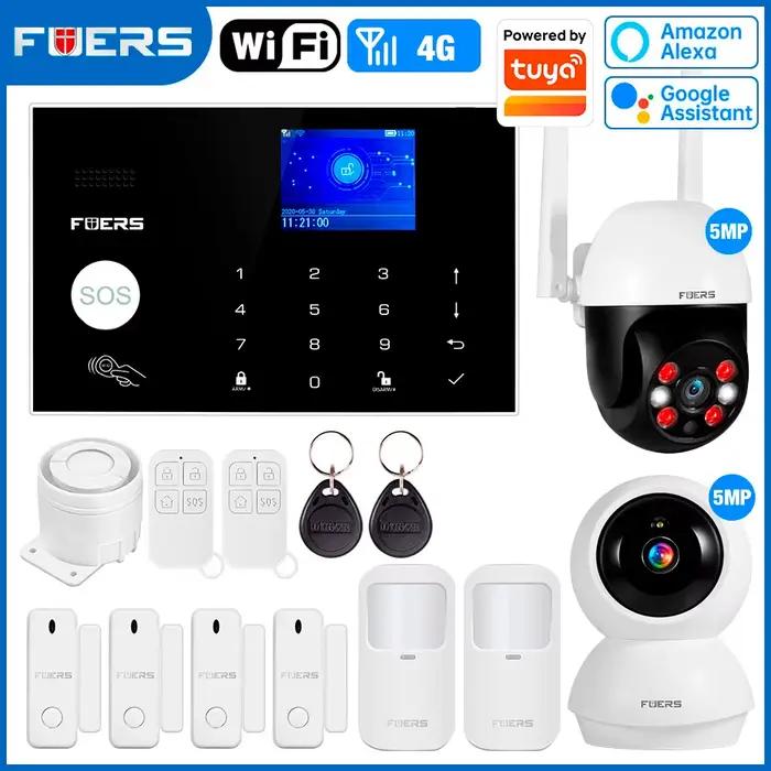 FUERS G34 Tuya WIFI intelligent 4G système d'alarme sans fil