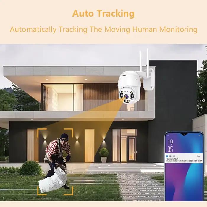 Caméra de Surveillance dôme extérieure PTZ IP WIFI hd 3MP/1080P