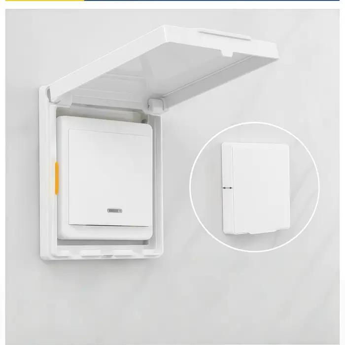 Boîte étanche autocollante de type 86 pour prise murale, couvercle de protection pour interrupteur m