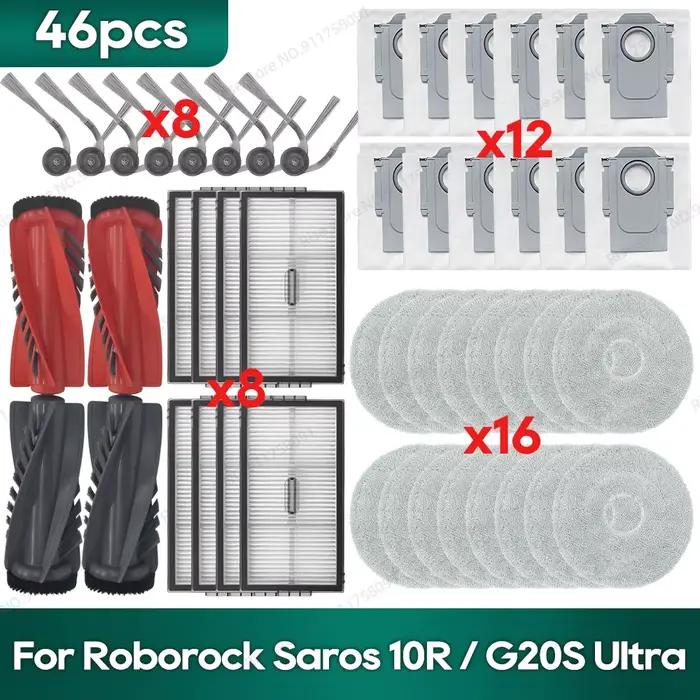 Compatible pour Roborock Saros 10R / Qrevo CurvX / Qrevo Curv 2 Pro / Qrevo Curv 2 ProX / G20S Ultra