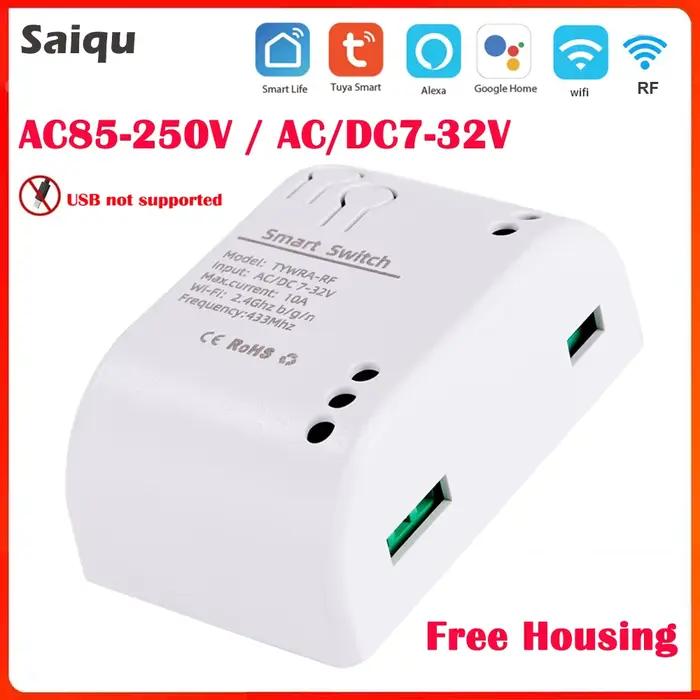 Alexa commutateur intelligent Tuya maison intelligente 1CH 10A sans fil Wifi commutateur relais Modu