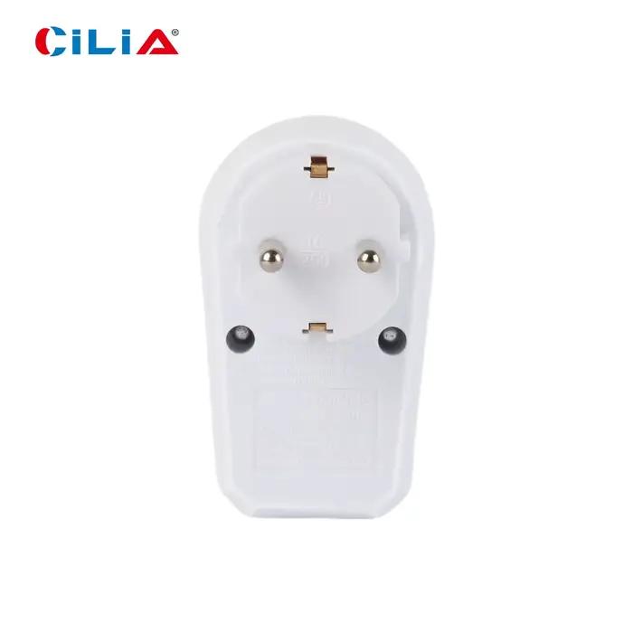 Adaptateur de prise électrique standard allemand 2/4 pièces