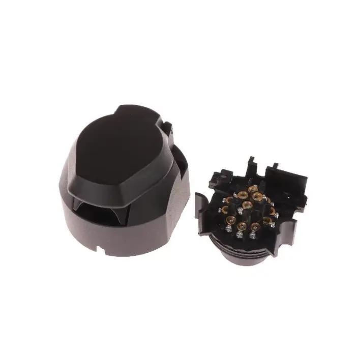 Adaptateur de connecteur électrique de prise de remorque ronde européenne 13 broches 12V, prise de r