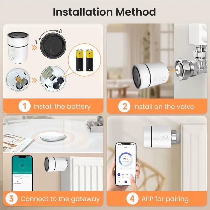 AVATTO ZigBee 3.0 vanne de radiateur de Thermostat