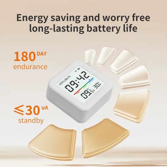 Capteur de température et d'humidité WiFi 2.4G application Tuya pour maison intelligente surveillance à distance automatisation domestique pour confort et santé optimale