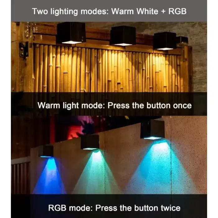 Applique Murale Solaire à LED Sans Fil Imperméable