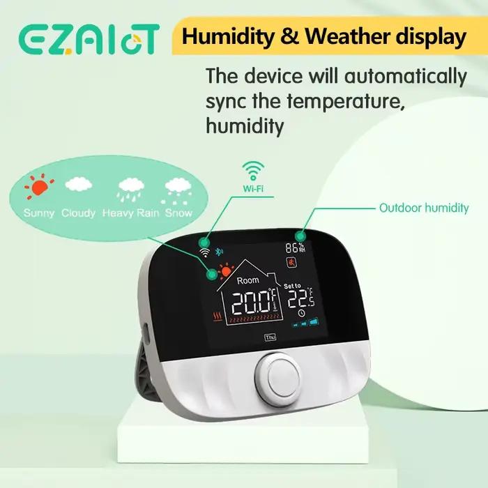 Thermostat sans fil WiFi/sans WiFi pour chaudière à gaz