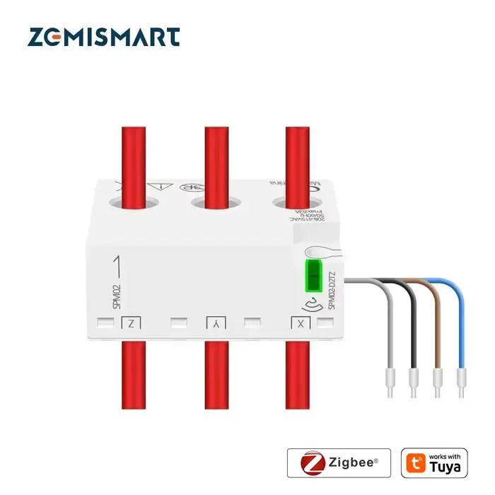Zemismart Zigbee compteur d'énergie intelligent 3 phases 4 fils capteur de moniteur de puissance fon