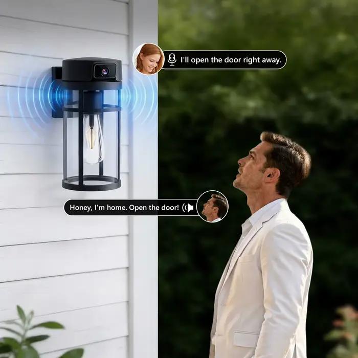 Caméra de sécurité extérieure Jarnex 2K PTZ WiFi avec détection humaine IA