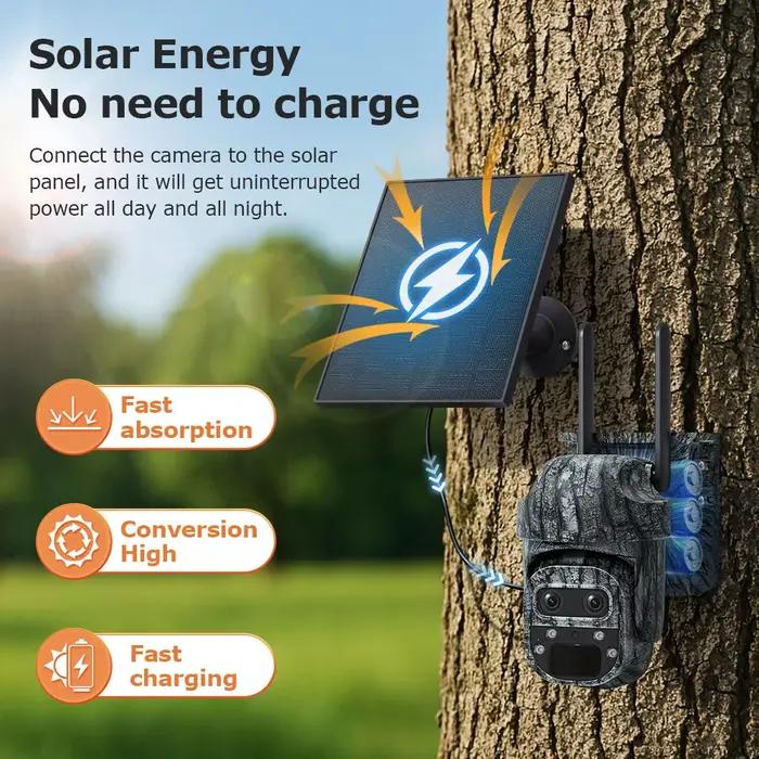 Caméra de suivi des sentiers à énergie solaire 4G