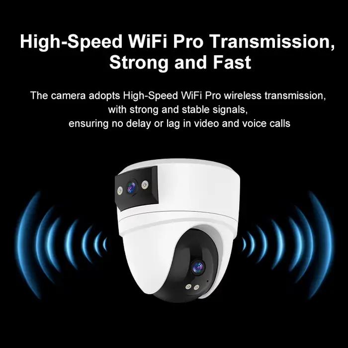 Caméra dôme IP Wi-Fi PTZ Vstarcam CS2DR 6MP à double objectif couleur