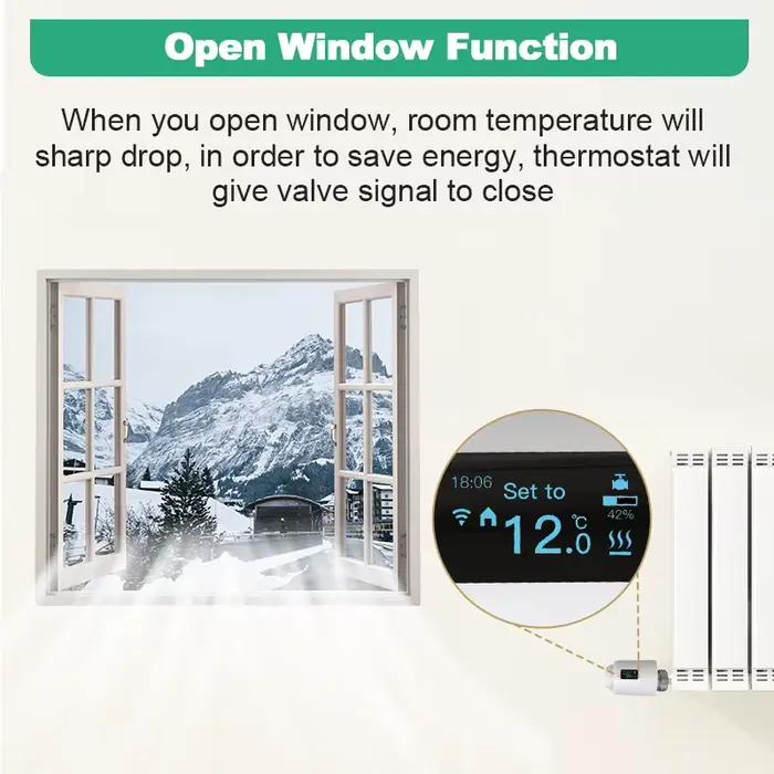 Vanne thermostatique Tuya Zigbee pour contrôle de température intelligent compatible avec Google Home et Amazon Alexa pour système de chauffage moderne et confort thermique optimal