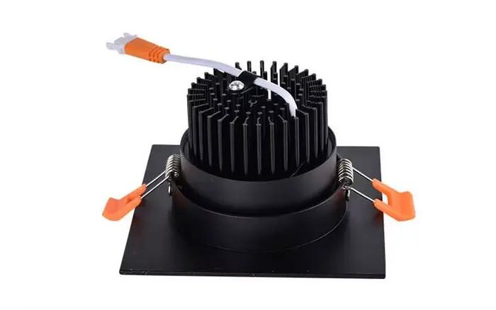 Spot lumineux encastrable moderne pour éclairage intérieur avec éclairage à intensité réglable et design contemporain pour salles à manger, chambres à coucher et plus