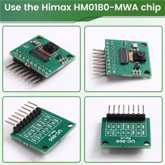 Module de caméra monochrome QVGA pour Raspberry Pi Pico pour projets DIY vision industrielle et surveillance toujours allumée