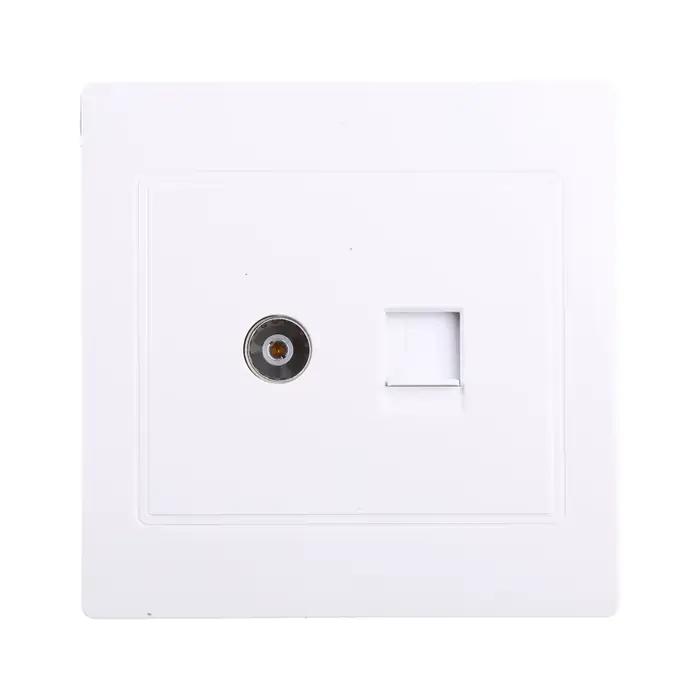 Mise à niveau de l'adaptateur Internet RJ45 et des antennes TV, prise de panneau de plaque frontale