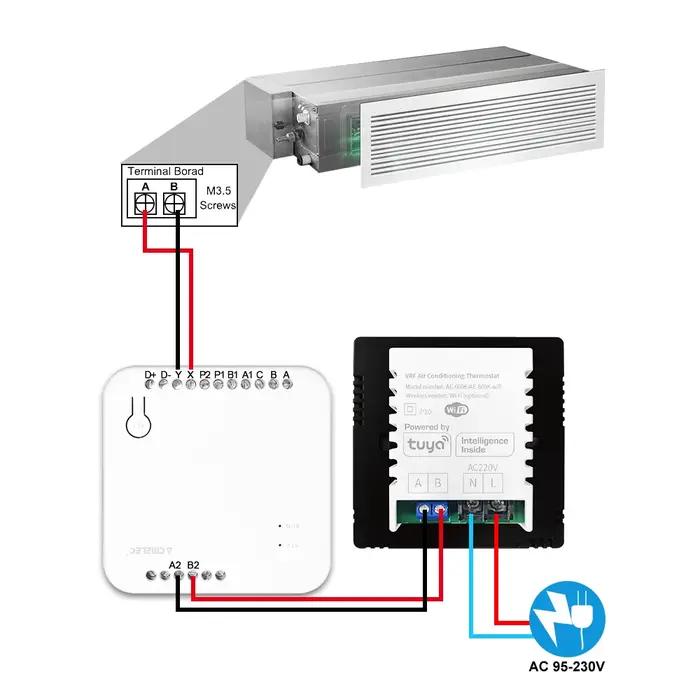 Thermostat Toshiba Wifi Tuya VRF pour Climatisation Centrale Contrôle Intelligent Maison Intelligente Occasions Spéciales