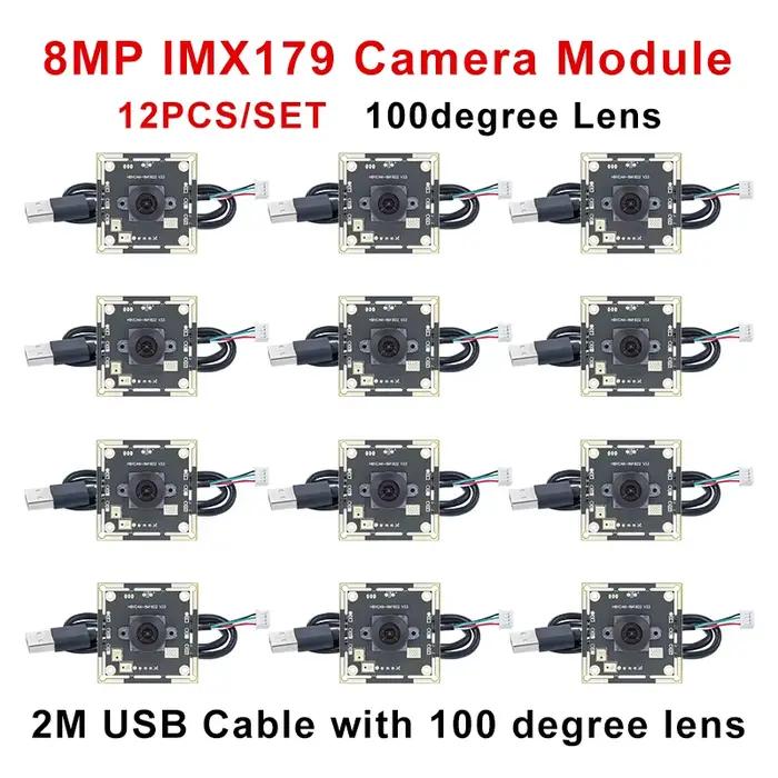 HBVCAM IMX179 module de caméra 100 degrés 8MP 30fps avec câble de 2 m pour système de marquage Autodarts
